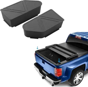 Canvcle Upgraded Silicone Stake Pocket Covers Fit for 2023 2024 2025 2026 GMC Canyon/Chevy Colorado Accessories Truck Rear Holes Caps Colorado Bed Rail Hole Plugs Stake Pocket Caps Cover (Set of 2)