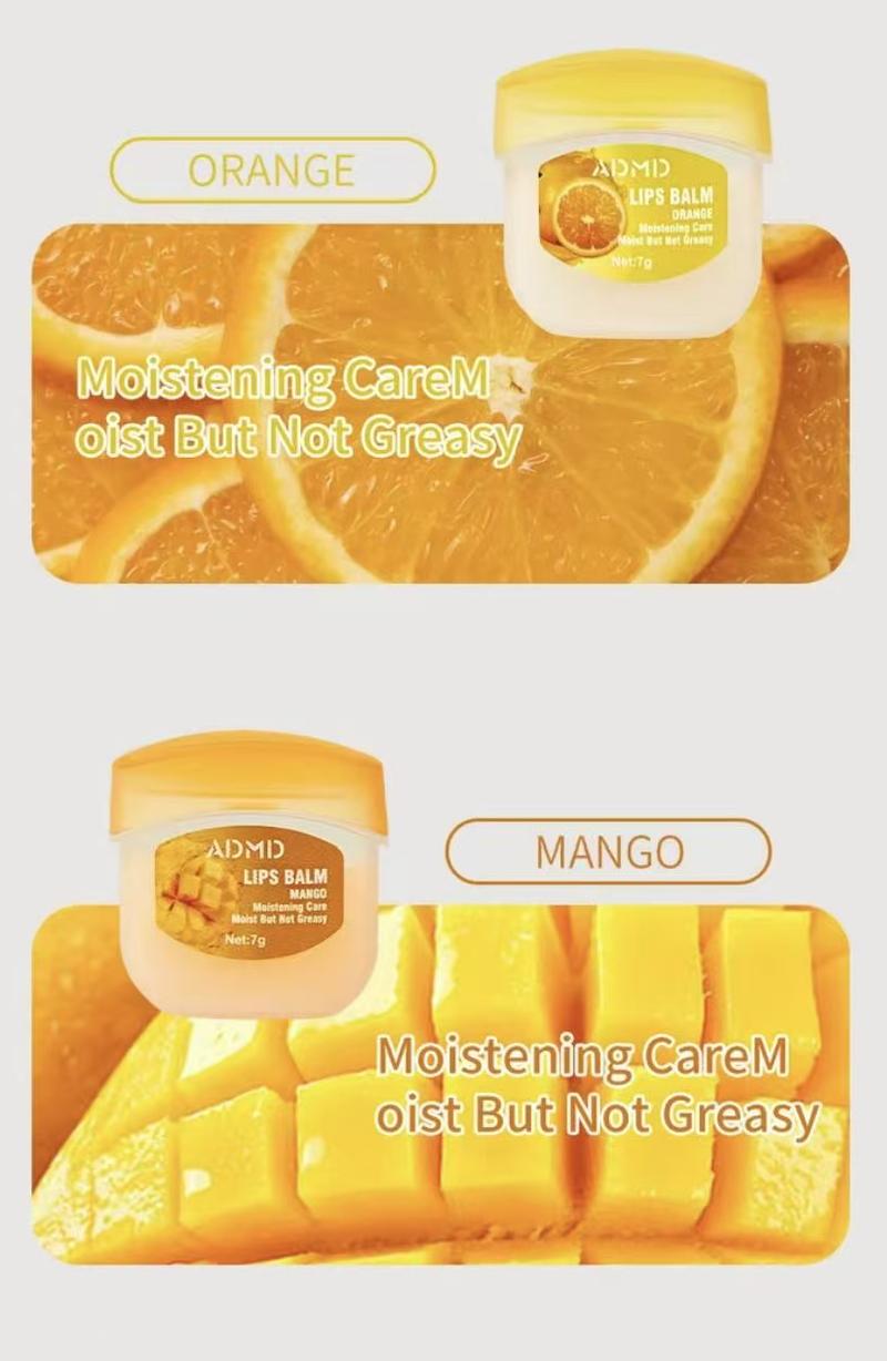 ADMD Fruit Flavored Lip Glosses &Night Balms Colorless Lipsticks MoisturizingNourishing Lip Masks Small Convenient PartySeasonal Gifts