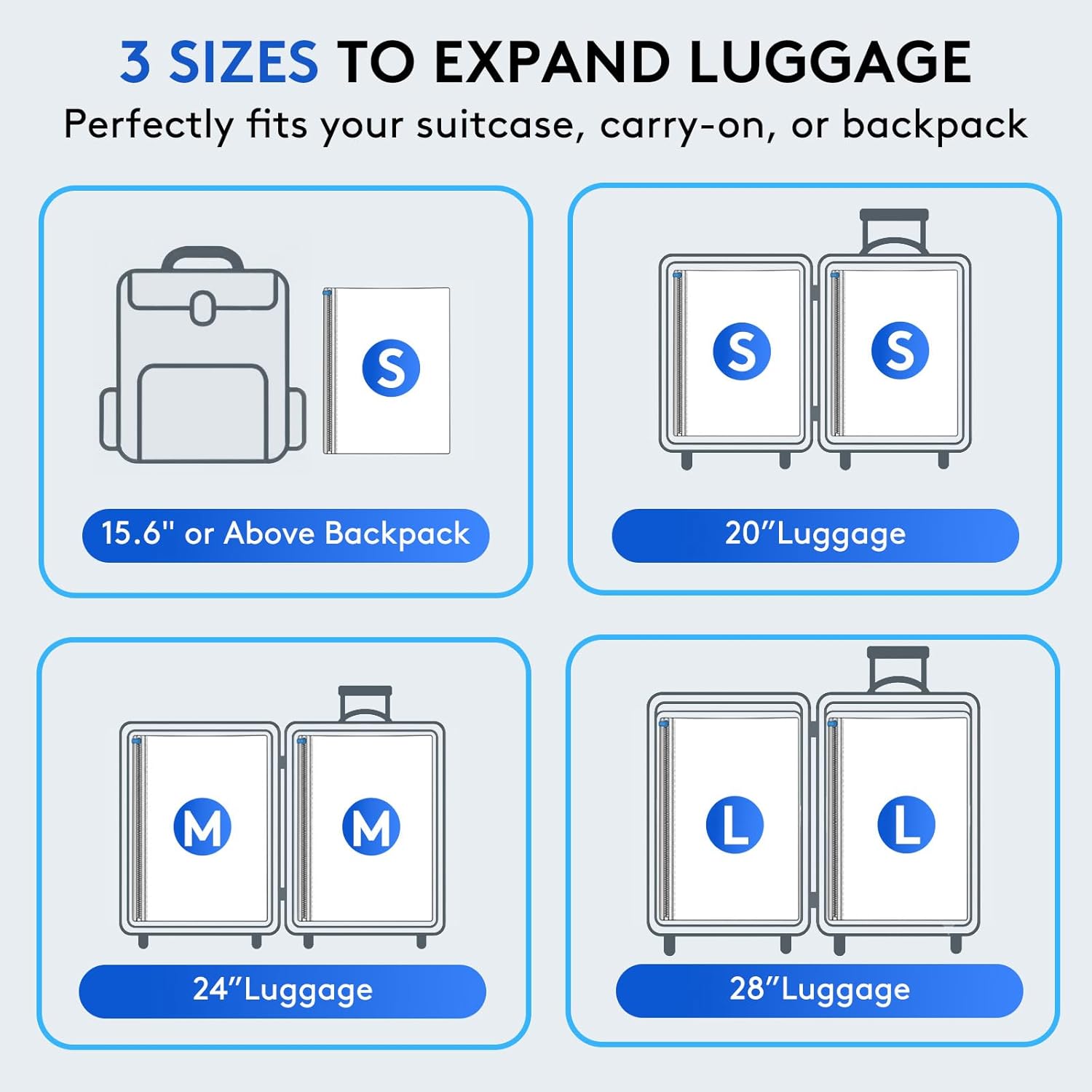 Cordless Electric Pump Vacuum Compression Zip Bags Set, Travel Storage Carry-On Luggage Packing Organizer Kit