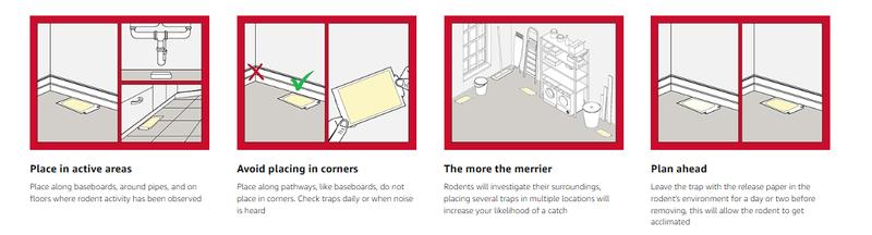 Catchmaster Max-Catch Mouse & Insect Glue Trap 36pk, Mouse Traps Indoor for Home, Sticky Pest Control Adhesive Tray for Catching Bugs, Rats & Rodents, Bulk Classic Glue Boards