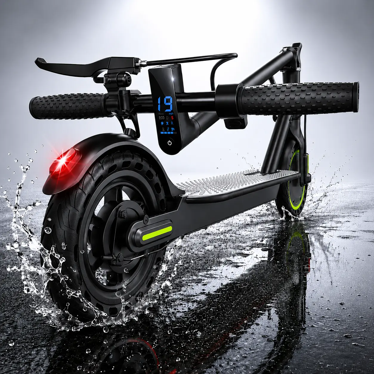【AOPO】Electric scooter, 350W motor, Max 19mph, 3-speed, 36V battery, 15-mile range, app-controlled, dual brakes (ABS). Portable Foldable,Perfect Gift for Friends, Family or Teens