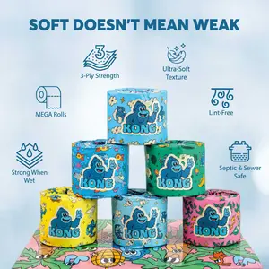 100% Premium Bamboo Toilet Paper