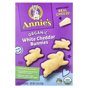 Annie's Homegrown Organic White Cheddar Bunnies, Baked Crackers, 7.5 oz (213 g)