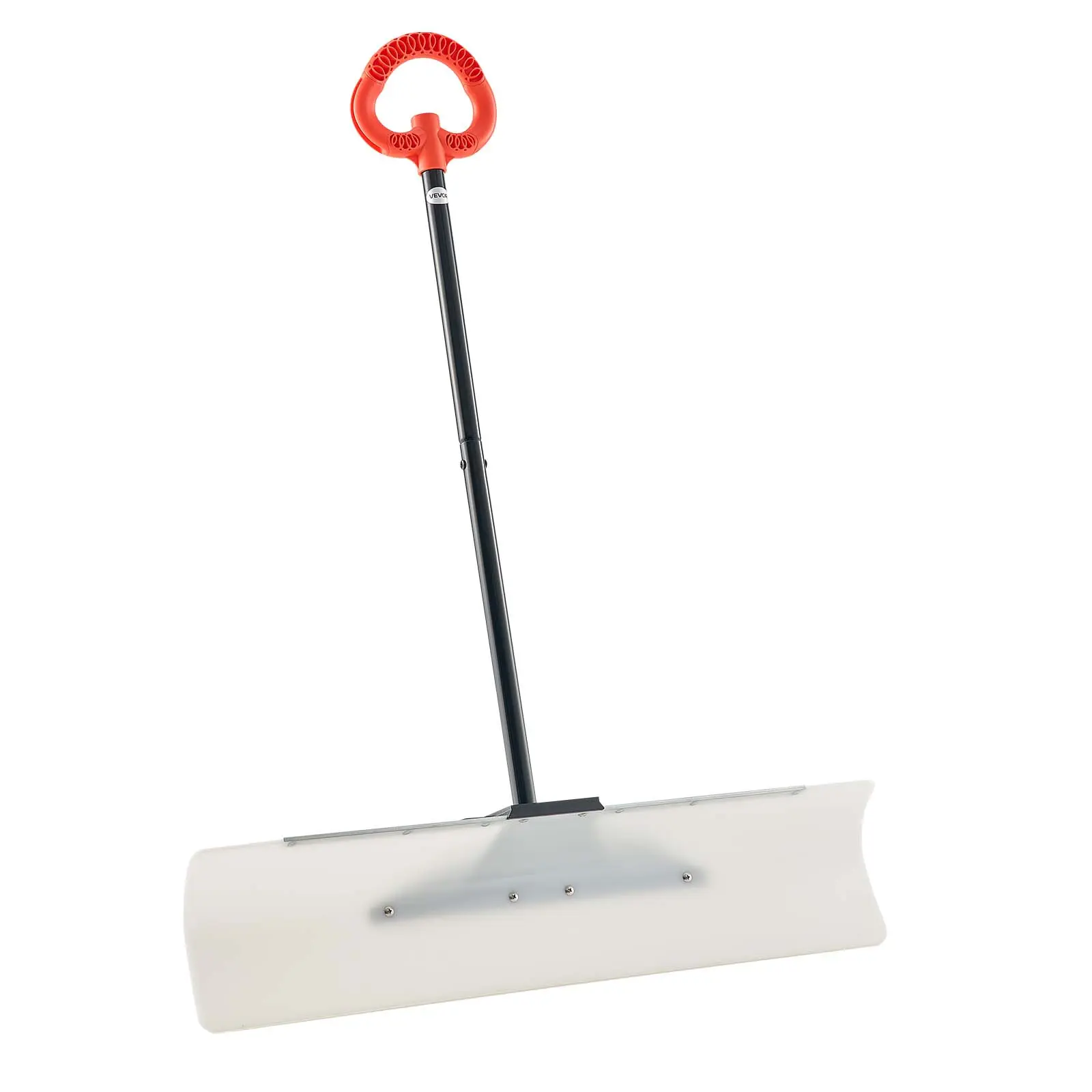 【summerfinds】VEVOR Snow Pusher Shovel, 36 in Outdoor Snowplow Shovel with Ergonomic Grip, HDPE Plastic Blade, Winter Shovels with Segmented Handle, Metal Edged Strip, Portable Snow Removal Tool for Driveway Garden