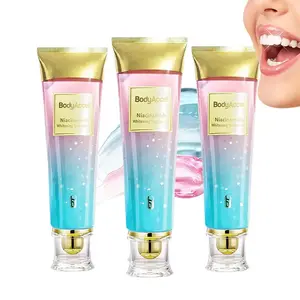 [Tripel Whitening] Niacinamide Teeth Whitening Toothpaste for 1 and 3 value pack，newest fast-actingwhitening formula，icotinamide, Anti plaque,Niacinamide & Xylitol for a Brighter Smile