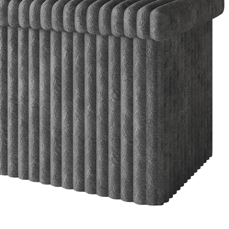 Favorer Florence 30" Tufted Upholstered Folding Storage Ottoman Bench