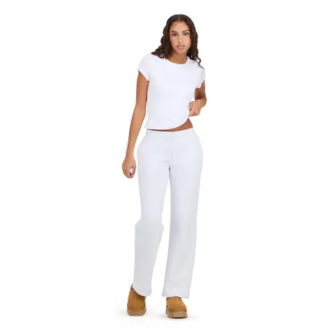Forever 21 Women's Low Rise Soft Fleece Streetwear Joggers - Female, Drawstring Waist, Y2K Aesthetic Flared Bootcut Pants, Breathable Casual Cropped All-Seasons Loungewear, Elongates & Flatters Silhouette, Comfy Indoor Wear