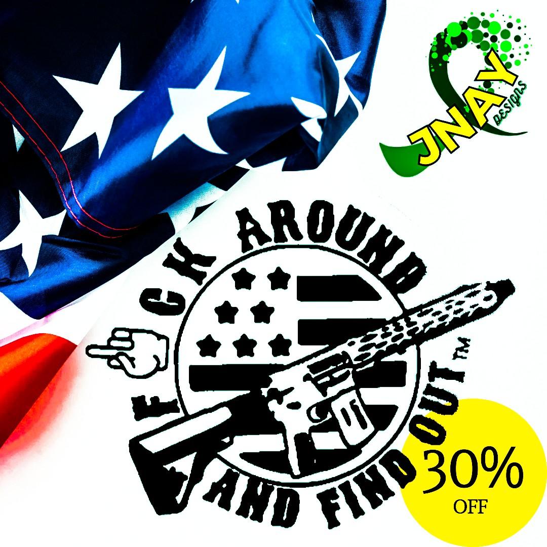 black fafo one of a kind vinyl decal