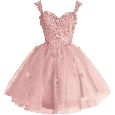 homecoming dresses tight lace Sweet Red Lace Top Puffy Short Homecoming Dress