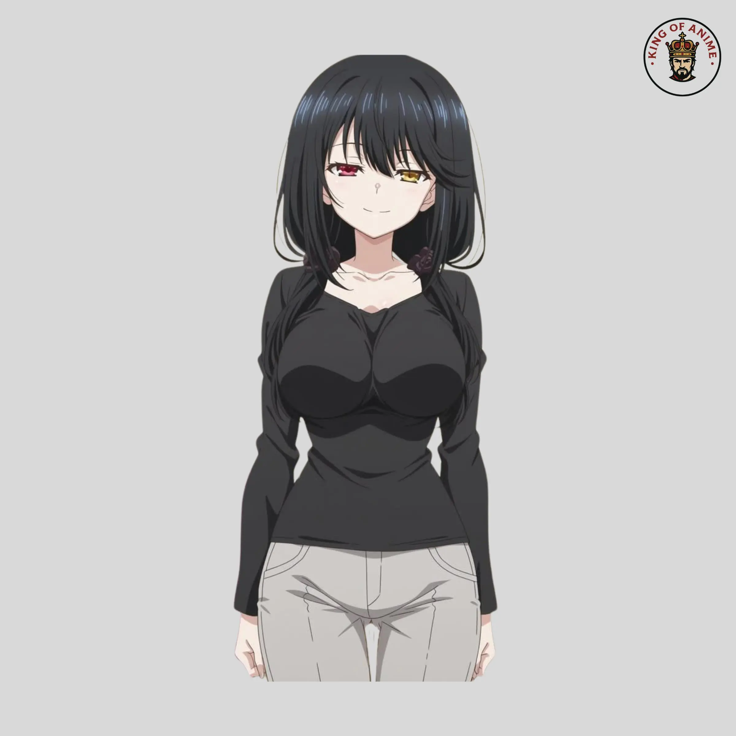 Kurumi Tokisaki Sticker, Vinyl Sticker, Confident Waifu Aesthetic from Date A Live, Decor for Notebook or Car