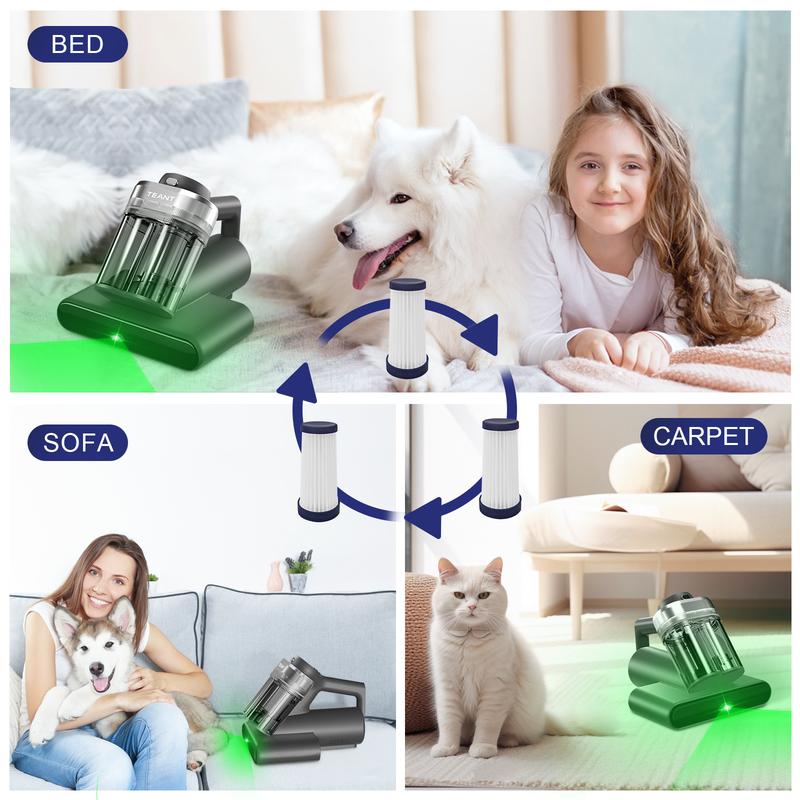 5 Pcs HEPA Filter, Replacement HEPA Filter for Blue Gray Upgrade and Pink Mattress Vacuum