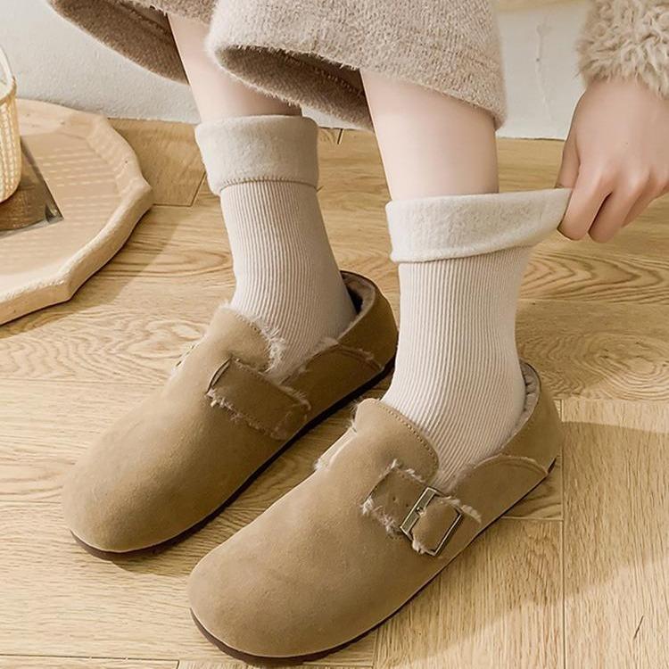 SheerFit 4 Pairs Women's Fleece Lined Socks for Women Daily Wear Thick Warm Soft Comfortable Winter&Spring