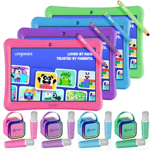 Contixo K102 10" Kids Tablet with Kids Bluetooth Karaoke and Two Microphones