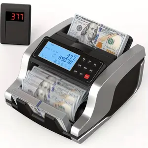 Money Counting Machine with Banknote Counting Function, for UV/MG/IR/MT/DD Counterfeit Detection of USD/EUR Cash, Featuring Counting/adding/batch/auto Modes, External LCD Display, Office Supplies & Accessories, Office Supplies, Black Friday
