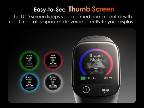 Tineco Floor One S9 Artist Steam Wet Dry Vacuum Cleaner, High-temp Steam Cleaning, 22kPa Suction, 360° SmoothDrive, Anti-Tangle Design, 185°F Flashdry, Long Runtime, 180° Lay-Flat