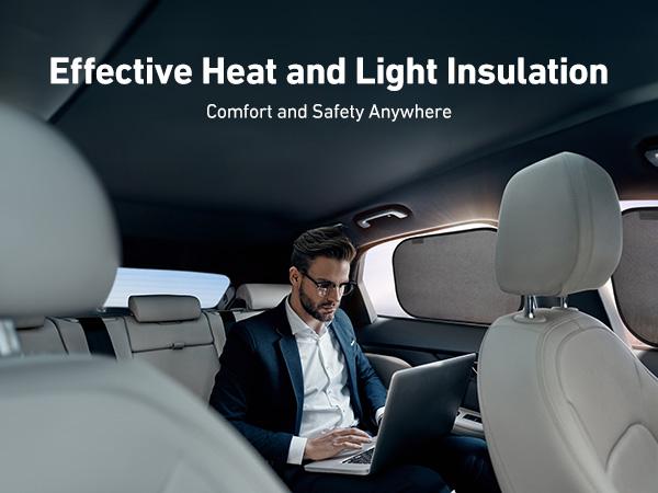 AstroAI Car Window Shades 4 Pack Car Sun Shade for Car Window 20" x 12" Side Window Sunshades - Sun, Glare and UV Rays Protection for Your Child - Fits Most of Cars Spring Car Care