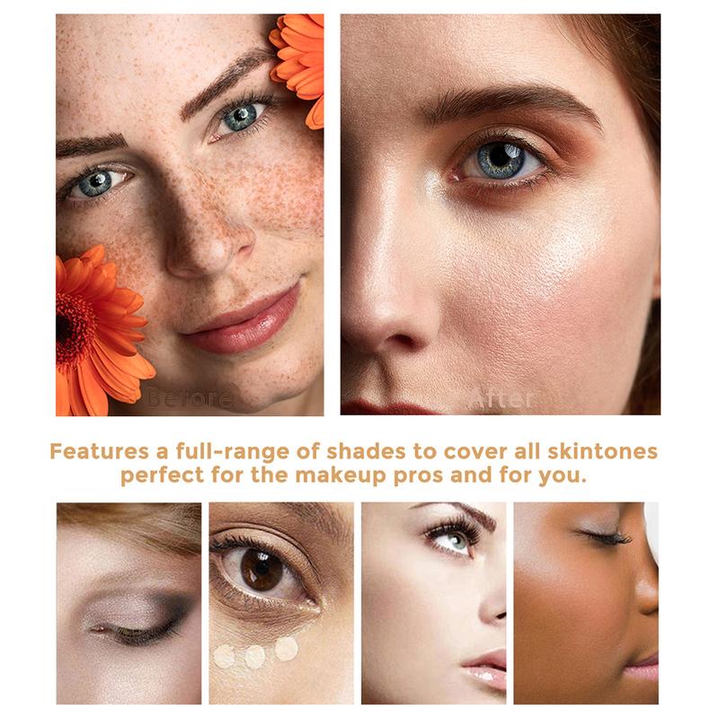 ALIVER Foundation Color Changing Liquid Foundation - SPF 15, Moisturizing Formula for All Skin Tone (30ML) Tinted Moisturizer Makeup Base foundation Concealer