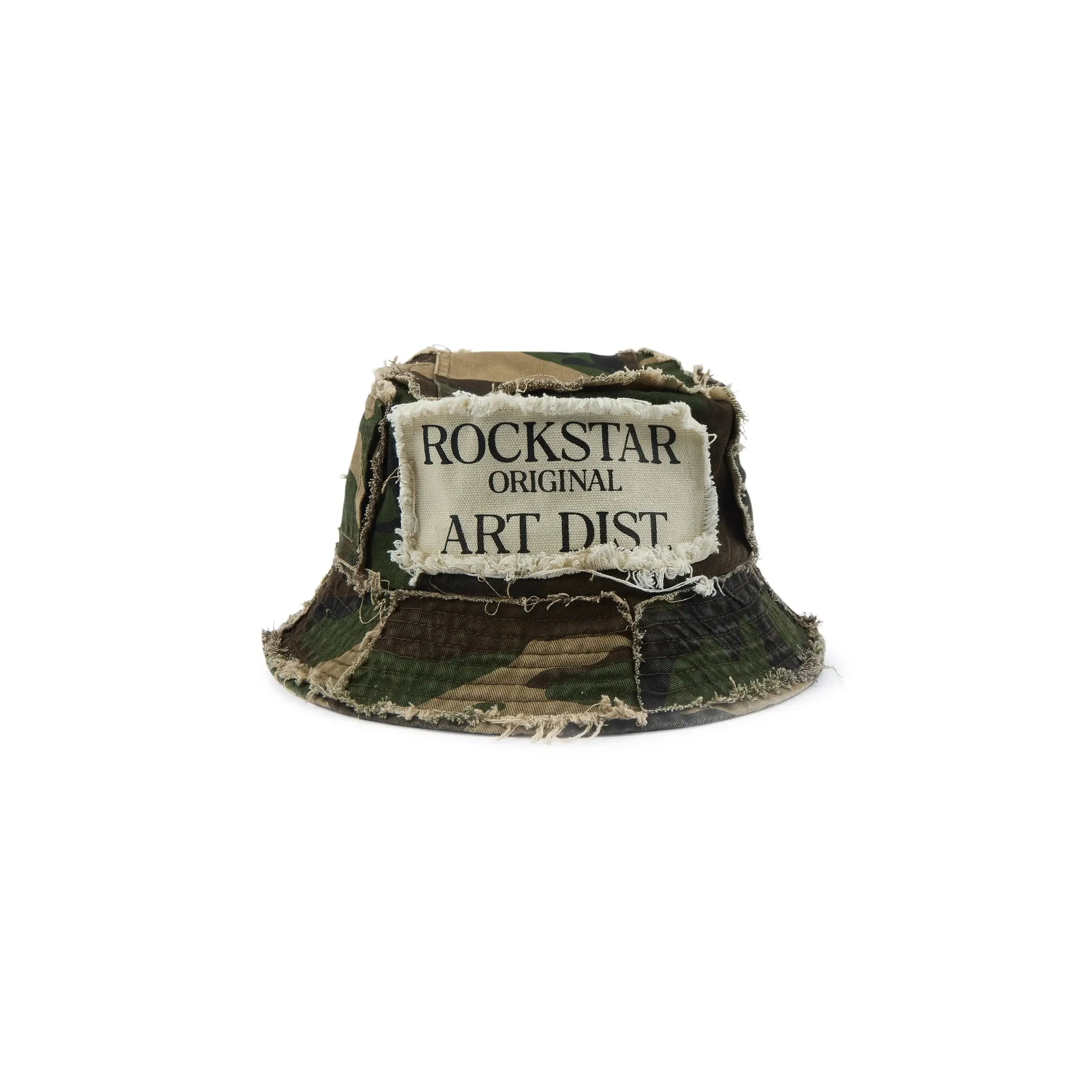 Ivo Faded Camo Patchwork Bucket Hat