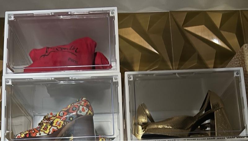 8 Pack Shoe Boxes White Plastic Stackable, Large Shoe Storage Organizer,Drop Side Front Shoe Containers for Entryway,Sneaker Storage Fit up to US Size 13 for Men/Women(13’’x 10.6”x 8.3”) 8 Pack Shoe Boxes White Plastic Stackable, Large Shoe Storage Organizer,Drop Side Front Shoe Containers for Entryway,Sneaker Storage Fit up to US Size 13 for Men/Women(13’’x 10.6”x 8.3”)