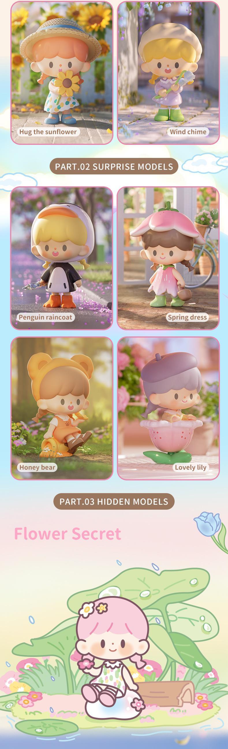 [FINDING UNICORN]  zZoton Garden Spring Tour Series Blind Box Cute Figures Desktop Ornament Collectible Toys Birthday Gifts