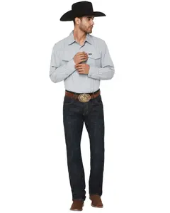 Wrangler Men's Retro Dax Dark Wash Slim Bootcut Stretch Denim Jeans - 1077Mwzdx