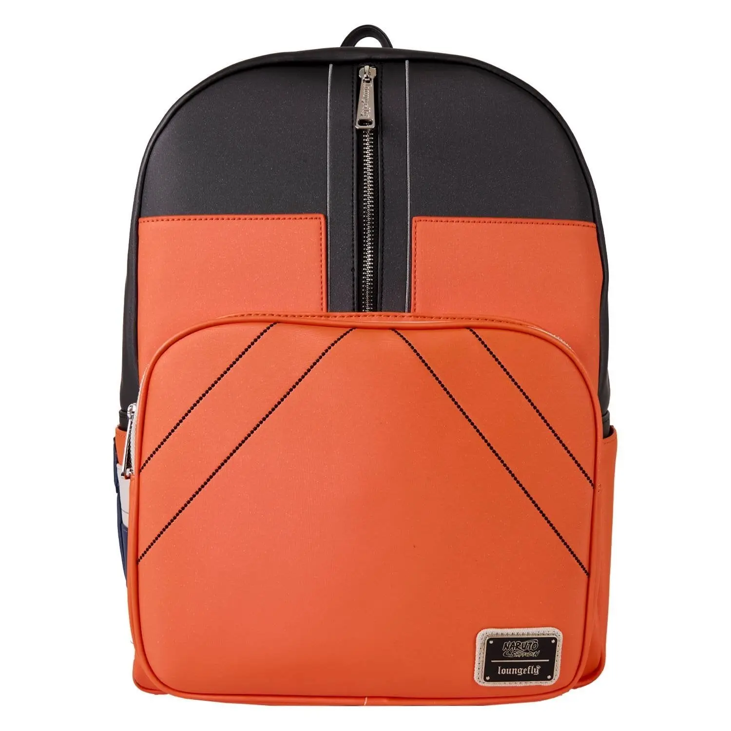 Loungefly Naruto Cosplay Full-Size Female Backpack in Faux Leather with Embroidered Graphics and Metal Zip Charm
