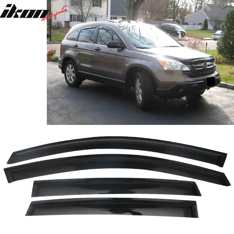 Fits Honda CRV 2012-2016 Acrylic Window Visors 4PC Tape On Rain Guard Fits Honda CRV 2012-2016 Acrylic Window Visors 4PC Tape On Rain Guard