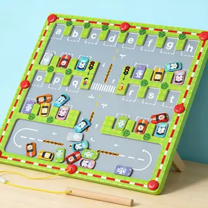 Magnetic Alphabet Maze Board Letter Puzzle - Kids ABC Learning Toys, Educational Montessori Toys Preschool - Alphabet Magnetic Maze Game - Toddler Magnet Puzzles for Ages 3+