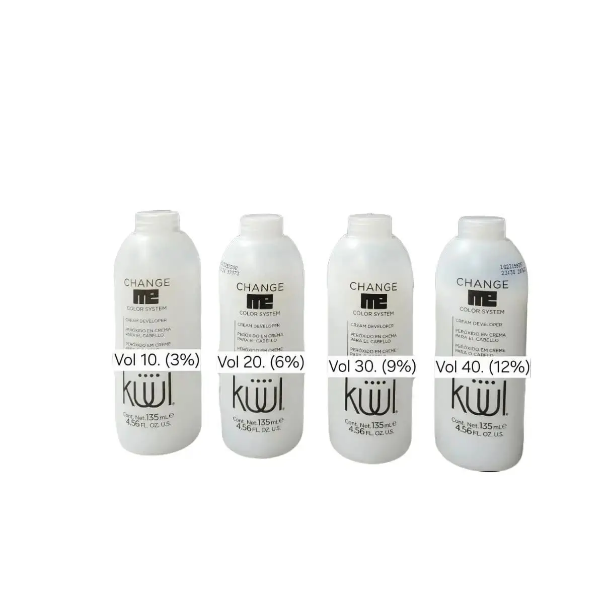 KUUL Professional Peroxide Haircare (135ml) - Salon Hair Dye Mixes, Balayage & Blonde Highlights, 10-40 Volume Options, Easy Use & Durability for Highlighted Hair