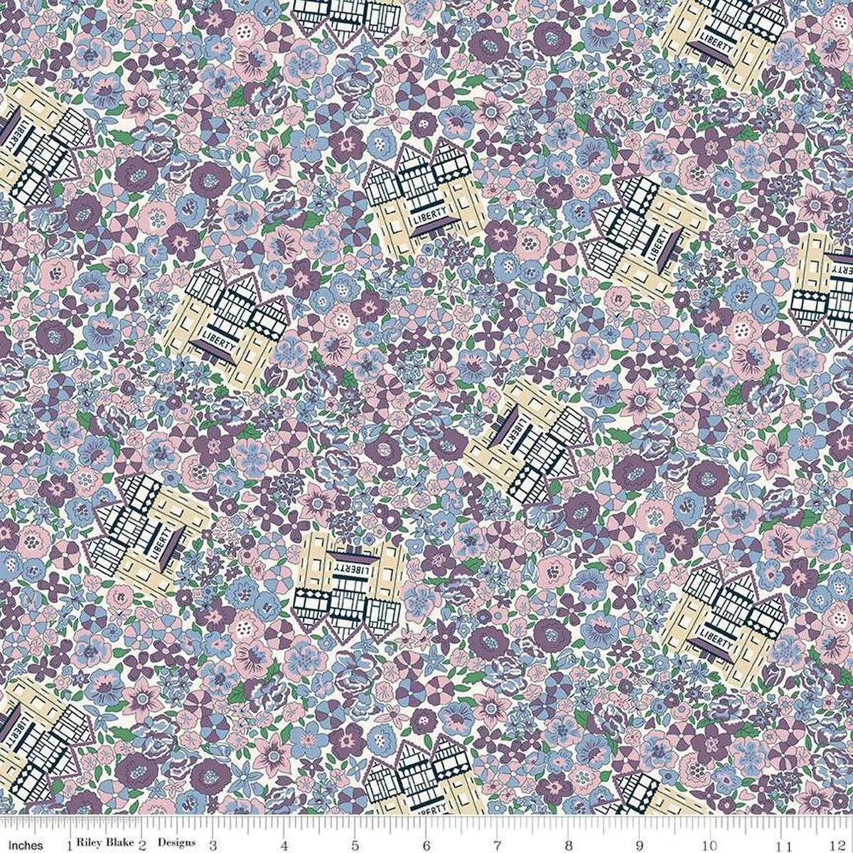 Fabric Liberty Liberty in Bloom B by the Quarter Yard 01667414B