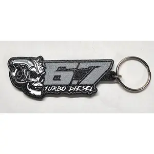6.7 Turbo Diesel Skull Keychain