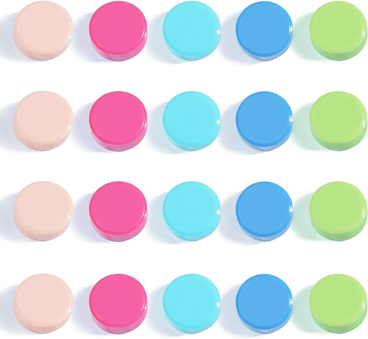 Fridge Magnets, 20 Pack Strong Refrigerator Magnets - Heavy Duty Small Round Magnets for Whiteboard Office Home, Cute Mini Magnet with  Locker Classroom Organization