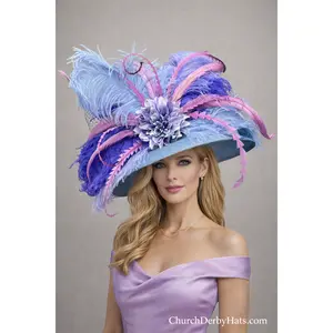 Malissa Blue Purple - Kentucky Derby Hat