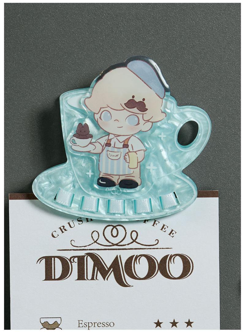 POP MART DIMOO Crush On Coffee Series-Acrylic Fridge Magnet Clip Blind Box
