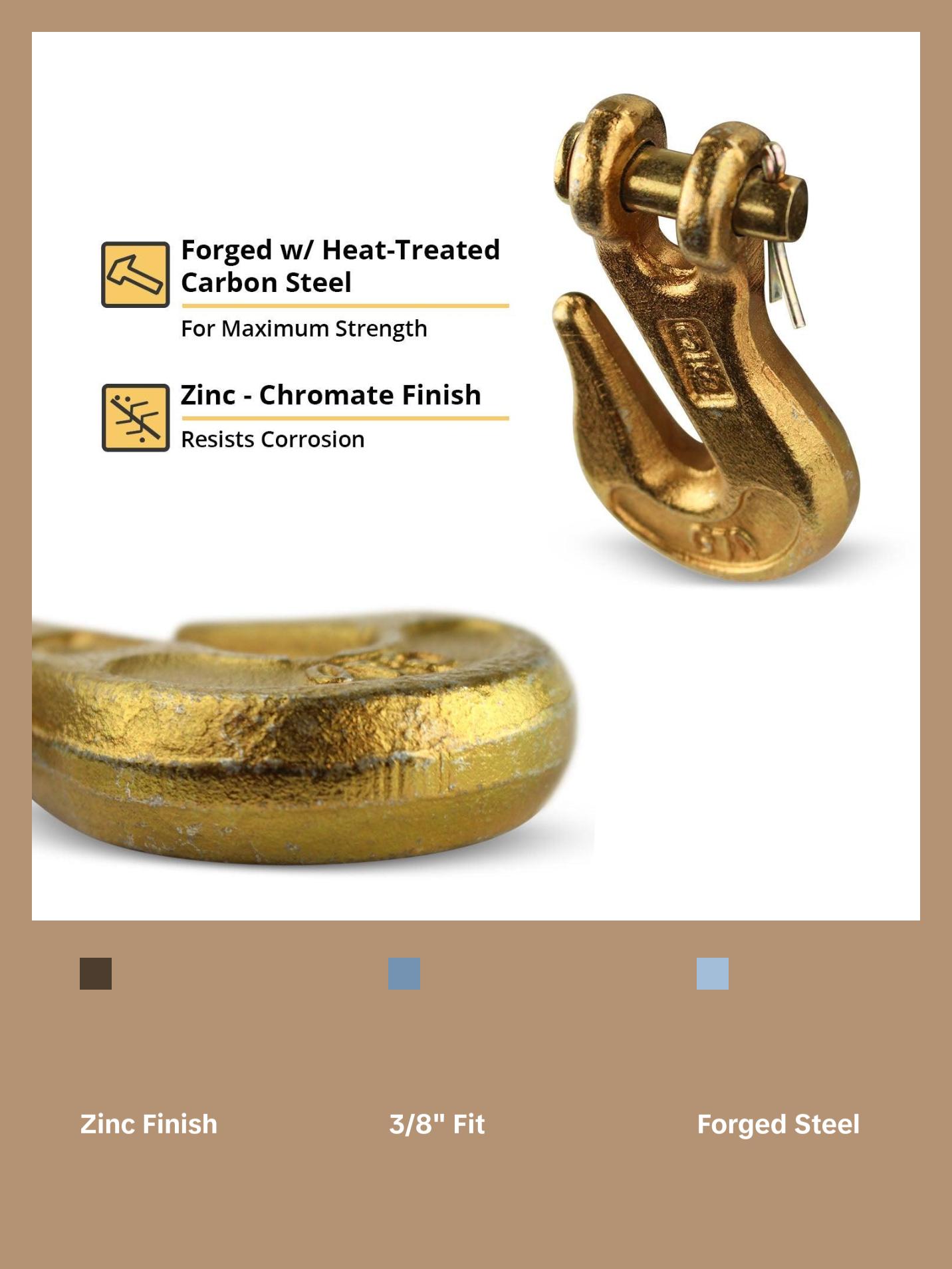 G70 Clevis Grab Hook, 3/8"