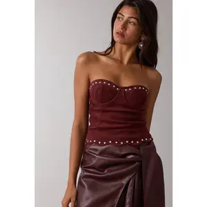 Clara Suede Tube Top