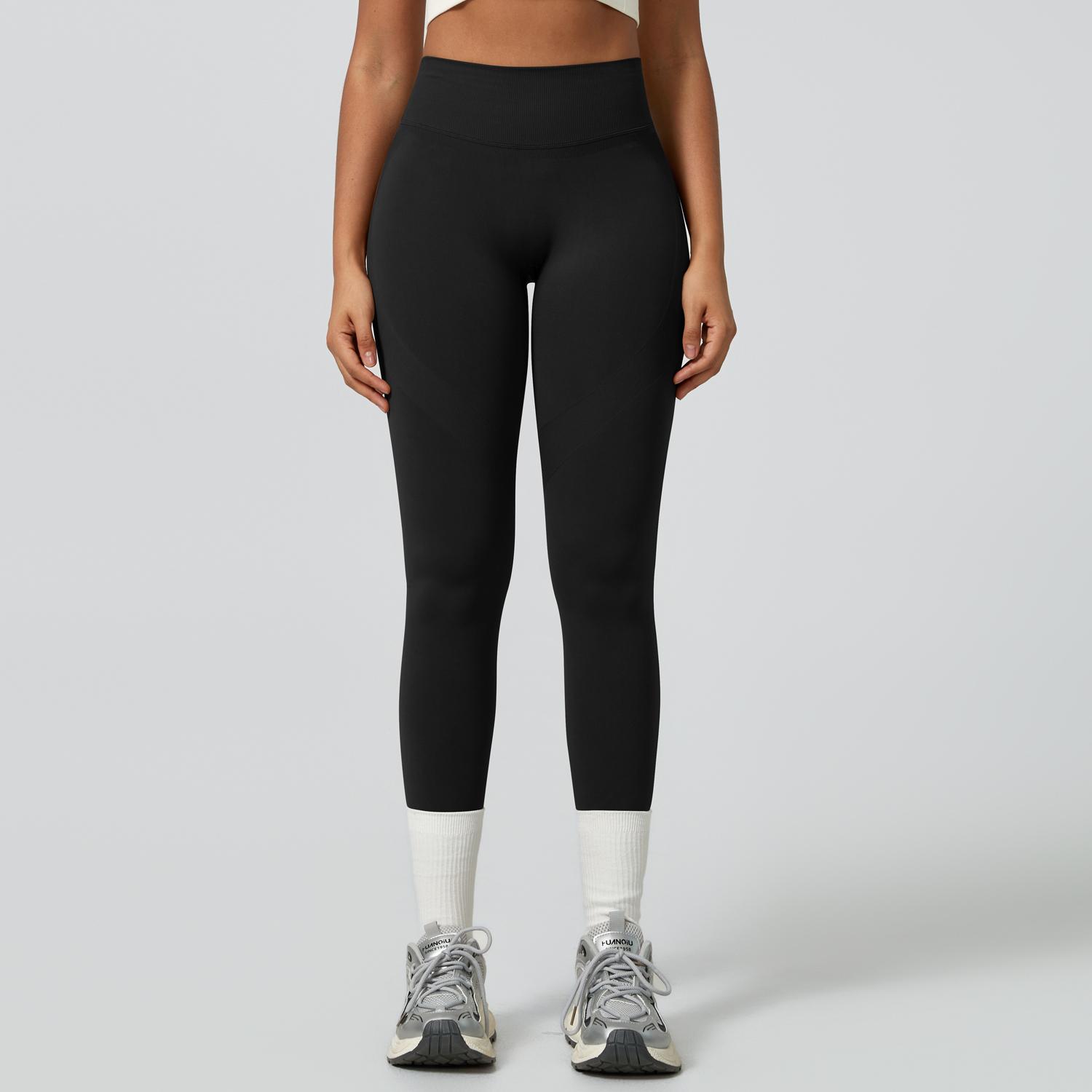 TIMEOFF Women's High-Waist Compression Leggings - Hip Lift, Tummy Control, Stretchy Fabric Fitted Activewear for Yoga, Workouts, Yoga Activewear