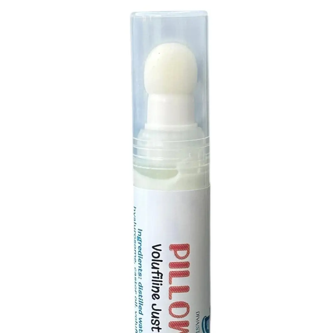 Diva Stuff Pillow Pout Volufiline Just For The Lips Enriched With Caffeine Hyaluronic Acid Castor Oil & Peptides Sponge Tip Applicator