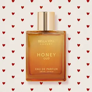 Bella Vita Luxury's Honey Oud | Eau de Parfum 100ml (3.4 fl.oz.) | Patchouli, Vanilla, Bergamot | Floral & Spicy | Made with Clean & Vegan Essentials Oils | Cruelty Free Fragrance Perfume