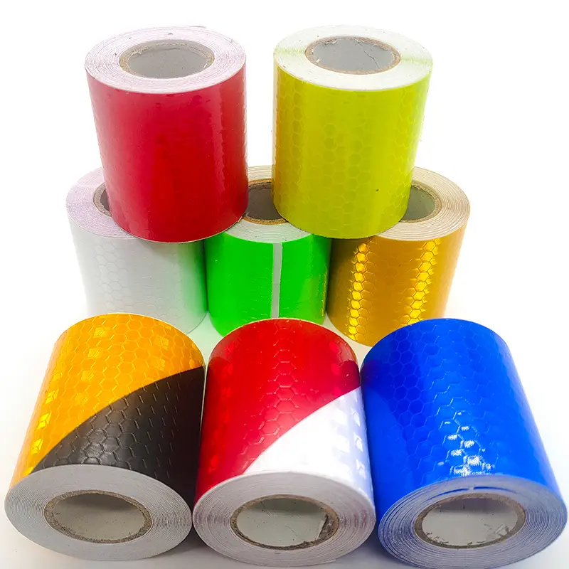 2 Rolls High Visibility Reflective Safety Adhesive Tape - Waterproof, Self-Adhesive Automotive Reflective Accessories, Boosts Night Visibility, Ease of Use (5x300cm Per Roll) Car Exterior Sticker Decal, High Visibility Safety Tape