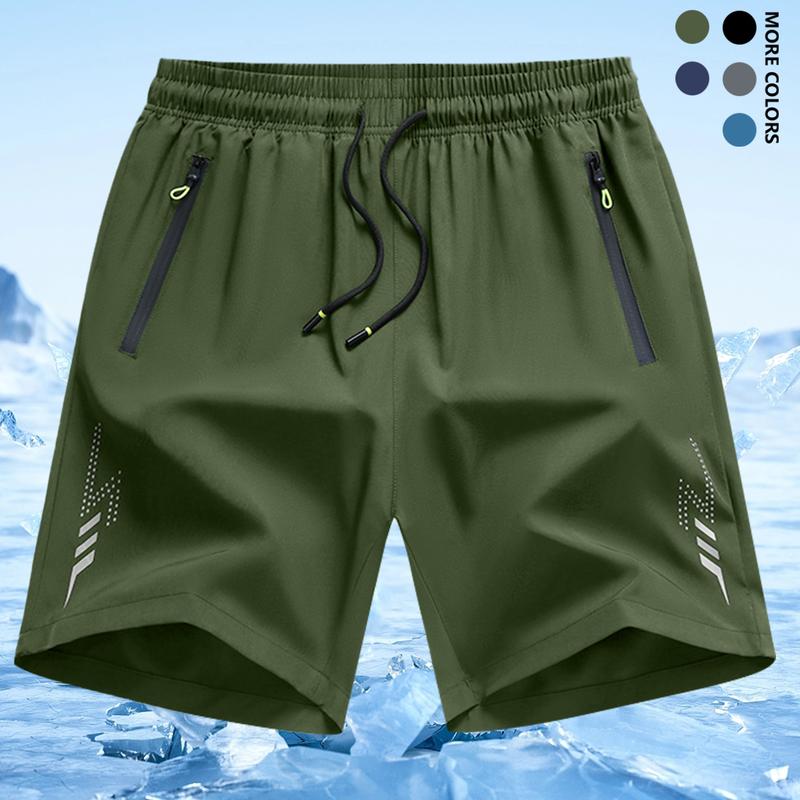 4pcs Men'S Ultra-Light Quick-Dry Sports Shorts with Zipper Pockets - Stylish Casual Running and Fitness Gear, Perfect for Outdoor Activities, Beach, and Gym, Elastic Waistband, Men Running Short, Shorts For Men, Gym Clothes For Men, Running Shorts For Men