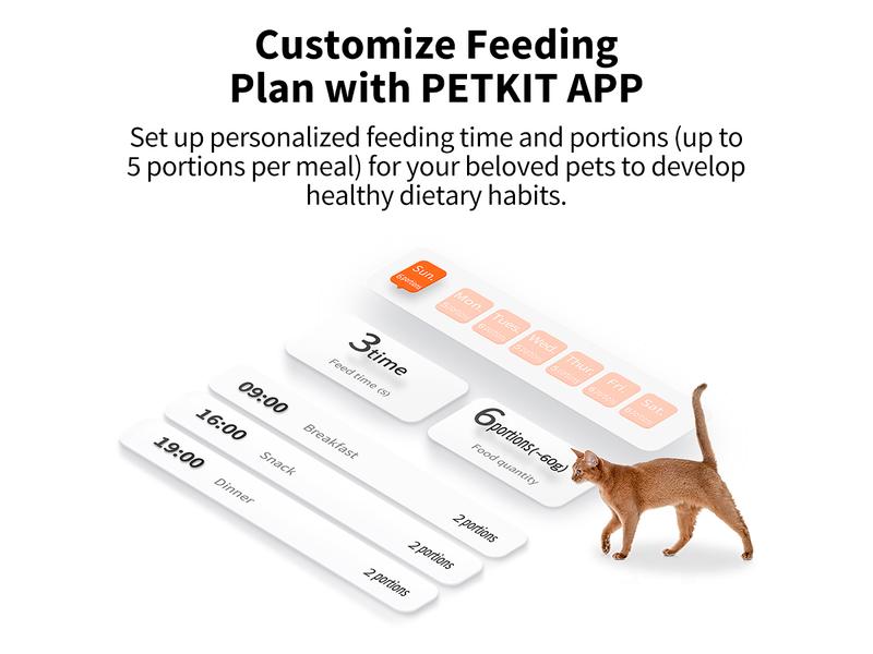 PETKIT YumShare Solo Smart Automatic Pet Feeder with Camera, White, 1080P HD Video, Night Vision, and 2-Way Audio, WiFi Cat Dog Dry Food Dispenser with Non-Stick Food Bowl and Smart App Control bowl/dish PETKIT YumShare Solo Smart Automatic Pet Feeder with Camera, White, 1080P HD Video, Night Vision, and 2-Way Audio, WiFi Cat Dog Dry Food Dispenser with Non-Stick Food Bowl and Smart App Control bowl/dish