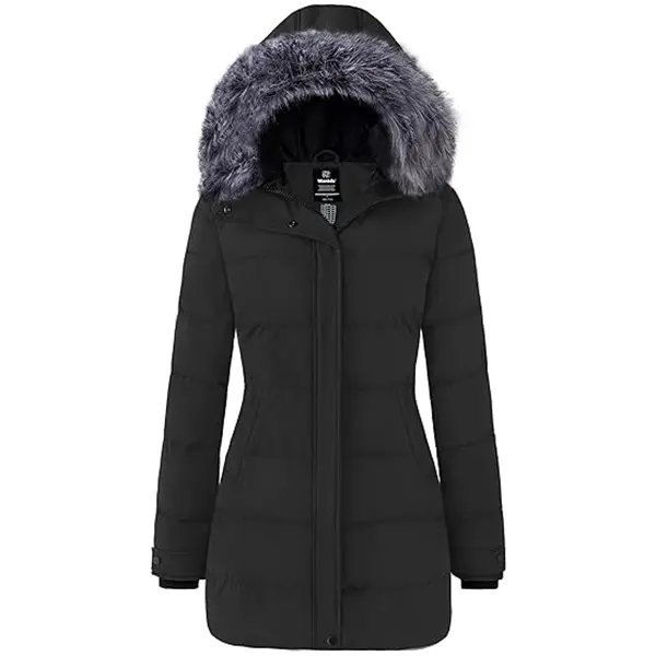 2026 NEW Women's Long Quilted Winter Coat Thicken Puffer Jacket with Hood giftideas christmasgift Womenswear Outerwear,clothes for back to school,first day of school outfits