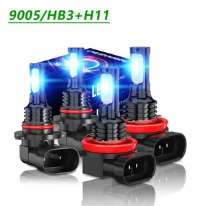 9005 H11 LED Headlight Super Bright Bulbs Kit 8000K blue 360000LM High Low Beam 9005 H11 LED Headlight Super Bright Bulbs Kit 8000K blue 360000LM High Low Beam