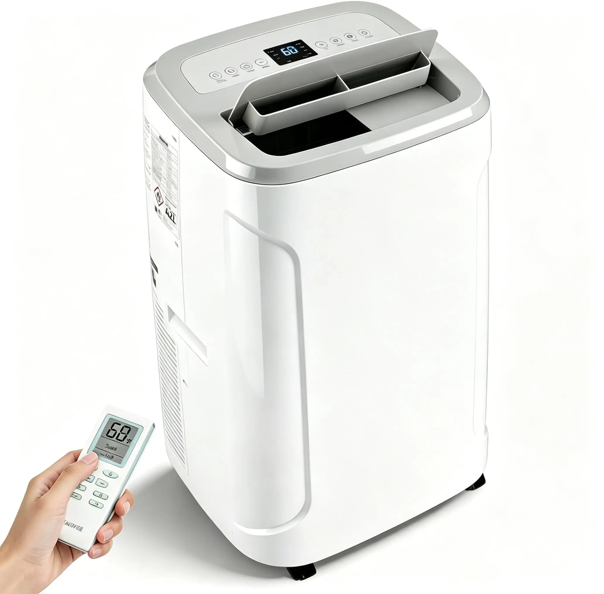 Garvee Portable Air Conditioner 12,000 BTU, 3-in-1 AC Unit with Cool, Fan & Dehumidifier Modes, Cools Up to 550 Sq Ft, Remote Control & LED Touch Panel | 360° Wheels & Window Kit for Rooms
