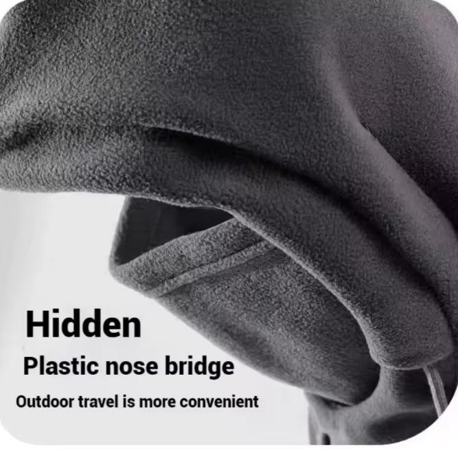 3-in-1 Windproof Balaclava Hat Mask Neck Warmer Winter Warm Cycling Skiing Protection Cold Weather Outdoor Sports Unisex Fleece-lined Thickened for Extra Warmth