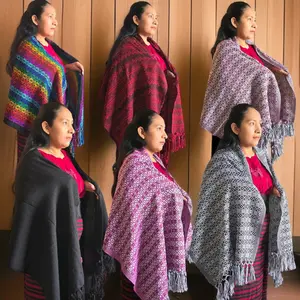 Handmade Guatemalan Rebozo  | Elegant Women’s Traditional Shawl | Lightweight Cold Weather Wrap