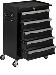 Heavy Duty 5/7-Drawer Rolling Tool Chest Cabinet – Large Capacity Mobile Workbench with Keyed Lock, Drawer Liners & Link Buckle – Ideal for Garage, Workshop, Warehouse
