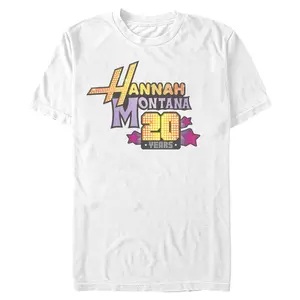 Men's Hannah Montana 20 Year Anniversary Logo T-Shirt