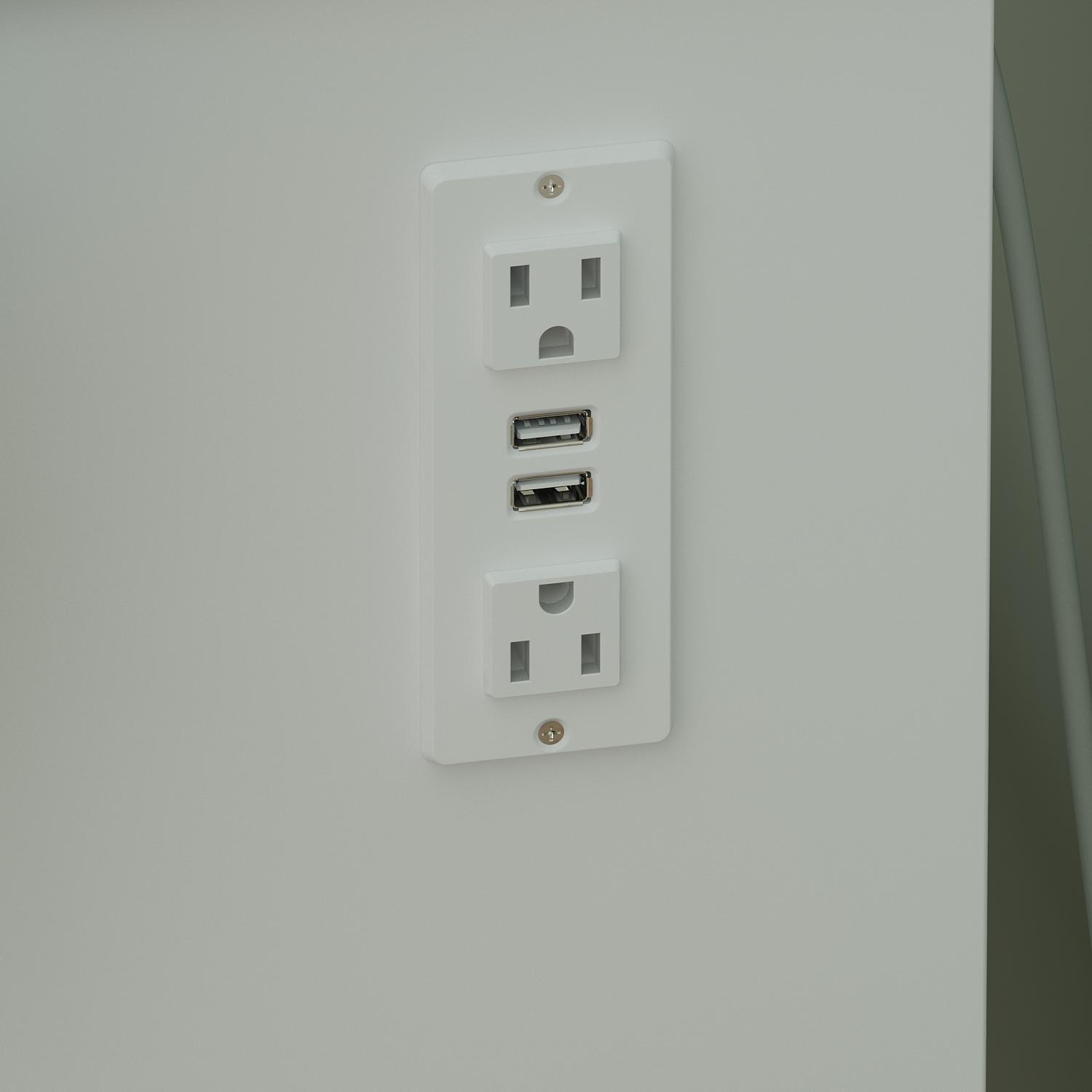 FUFU&GAGA Large Vanity Table Set with Sliding Lighted Mirror, Dressing Table with Drawers, Cushioned Stool, and Storage Capacity for Makeup and Beauty Supplies